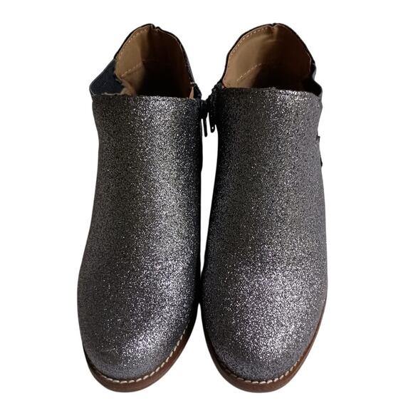 Hanna Andersson Krista Charcoal Glitter Ankle Boots Size 13 EUC - Picture 3 of 10